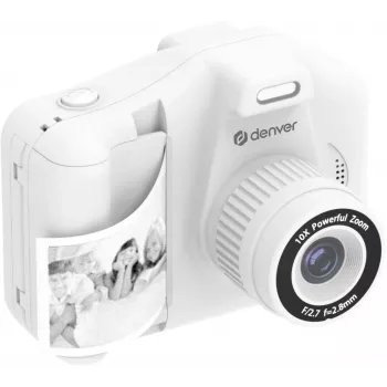 Denver KPC-1370W Cámara infantil blanca con impresora 2,8