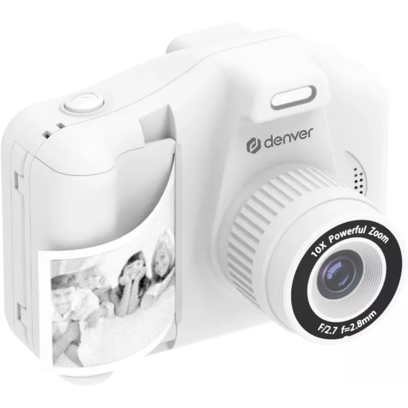 Denver KPC-1370W Cámara infantil blanca con impresora 2,8