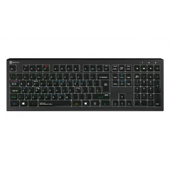 LogicKeyboard ASTRA 2 Teclado USB con cable para Windows - Distribución UK - Negro - Retroiluminado