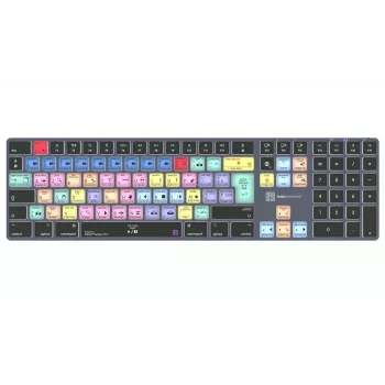 LogicKeyboard Adobe Premiere Pro CC Titan FR (Mac) - Distribución francesa AZERTY, retroiluminado, teclado USB con cable