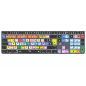LogicKeyboard Apple Logic Pro X2 Titan FR (Mac) - Teclado francés AZERTY con cable retroiluminado