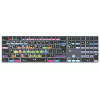 Logickeyboard FL Studio Teclado TITAN para Mac - USB con cable - Negro con teclas codificadas por colores