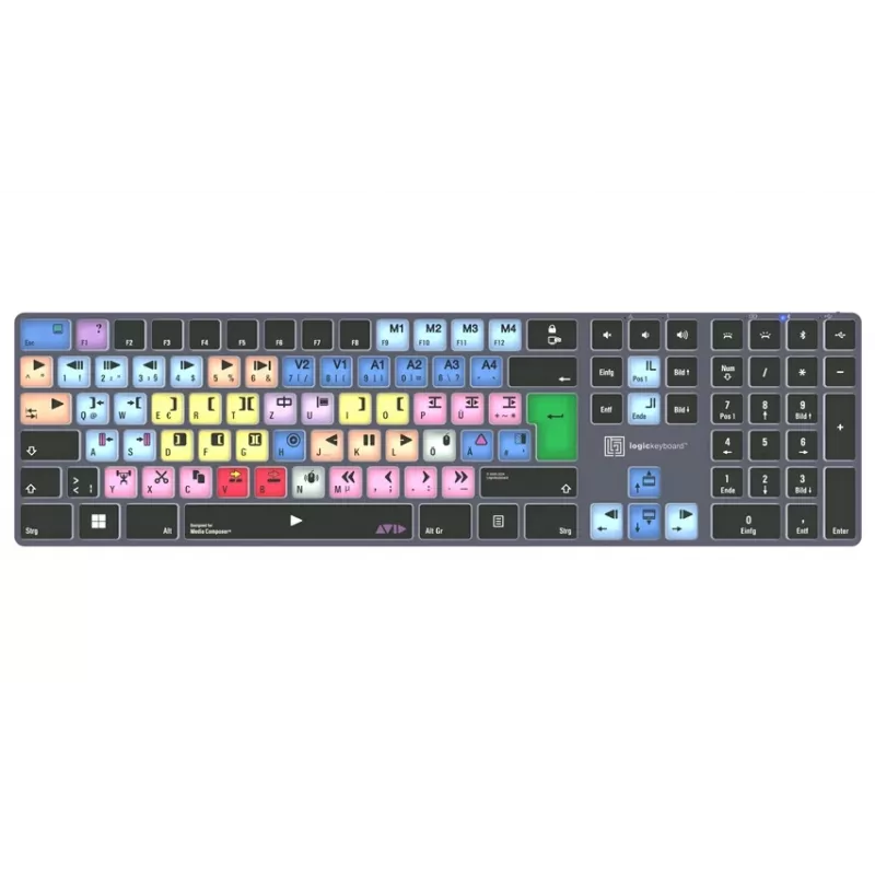 Logickeyboard Avid Media Composer Titan DE Teclado PC (LKB-MCOM4-TPC-DE)
