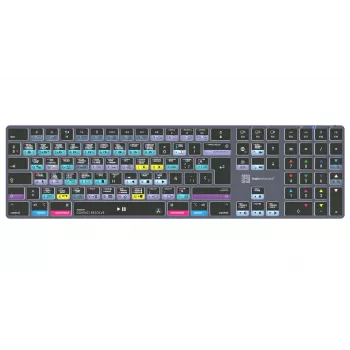 LogicKeyboard DaVinci Resolve 18 Titan SP (Mac) - Teclado de edición especializado con retroiluminación y hub USB