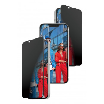 PanzerGlass Protector de pantalla 2-Way Privacy para iPhone 17e/16e/14/13/13 Pro, Ultra-Wide Fit con FastFit In-A-Box (PG02105)