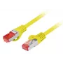 Cable de red LANBERG Cat.6 S/FTP LSZH CU 3,0m amarillo Fluke Certified (PCF6-10CU-0300-Y)