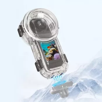 PULUZ Carcasa subacuática impermeable hasta 60m para Insta360 X5 / X5 / PU760T