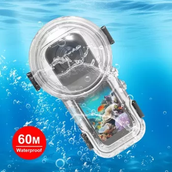 PULUZ Carcasa subacuática impermeable hasta 60m para Insta360 X5 / X5 / PU760T