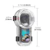 PULUZ Carcasa subacuática impermeable hasta 60m para Insta360 X5 / X5 / PU760T