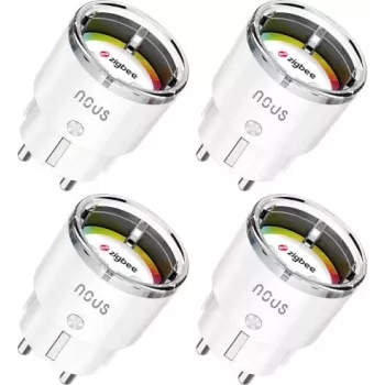 NOUS A1Z Regleta inteligente ZigBee 4 uds. con monitorización de energía
