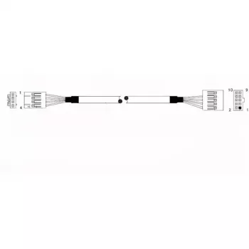 Supermicro CBL-0341L Cable USB 2.0 Interno - 70 cm - Placa Base 10-Pin a 2x Conector Hembra USB-A