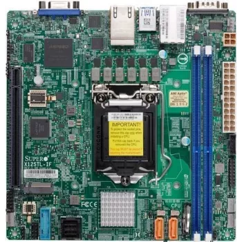 Supermicro MBD-X12STL-IF Placa base - Mini-ITX - LGA1200 - Intel C252 - DDR4 - doble Gigabit LAN - IPMI