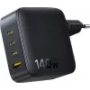 Baseus EnerFill FH11 Cargador Rápido GaN 140W 3xUSB-C + 1xUSB-A Negro