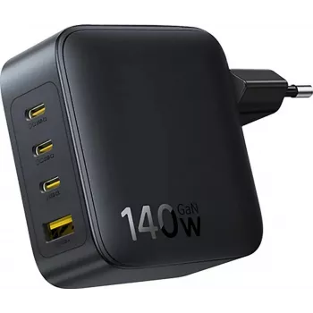 Baseus EnerFill FH11 Cargador Rápido GaN 140W 3xUSB-C + 1xUSB-A Negro