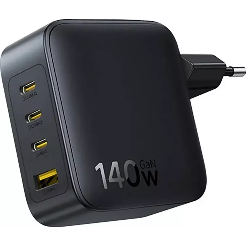 Baseus EnerFill FH11 Cargador Rápido GaN 140W 3xUSB-C + 1xUSB-A Negro