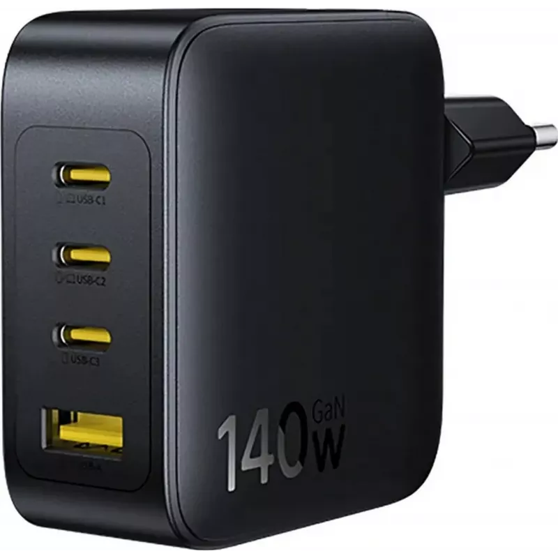 Baseus EnerFill FH11 Cargador Rápido GaN 140W 3xUSB-C + 1xUSB-A Negro