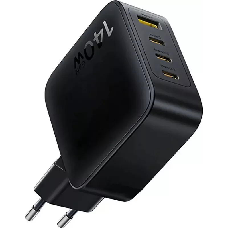 Baseus EnerFill FH11 Cargador Rápido GaN 140W 3xUSB-C + 1xUSB-A Negro