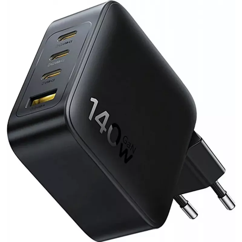 Baseus EnerFill FH11 Cargador Rápido GaN 140W 3xUSB-C + 1xUSB-A Negro