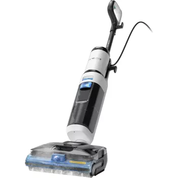 Tineco Floor One S6 Stretch Steam Plus Aspirador 2 en 1 Húmedo/Seco, Fregona y Limpiador a Vapor, a Batería, 35 min de Autonomía, Depósito de Agua Limpia de 0,8L, Depósito de Agua Sucia de 0,72L, Autolimpieza, Pantalla LCD, Sensor iLoop, Tumbable 180°, para Suelos Duros
