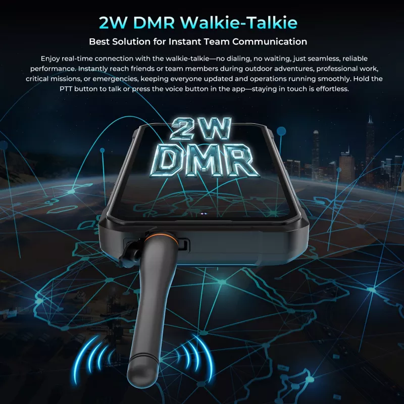 OUKITEL WP61 Plus 5G walkie-talkie smartphone 6,78 pulgadas 12/512 GB 20000 mAh negro