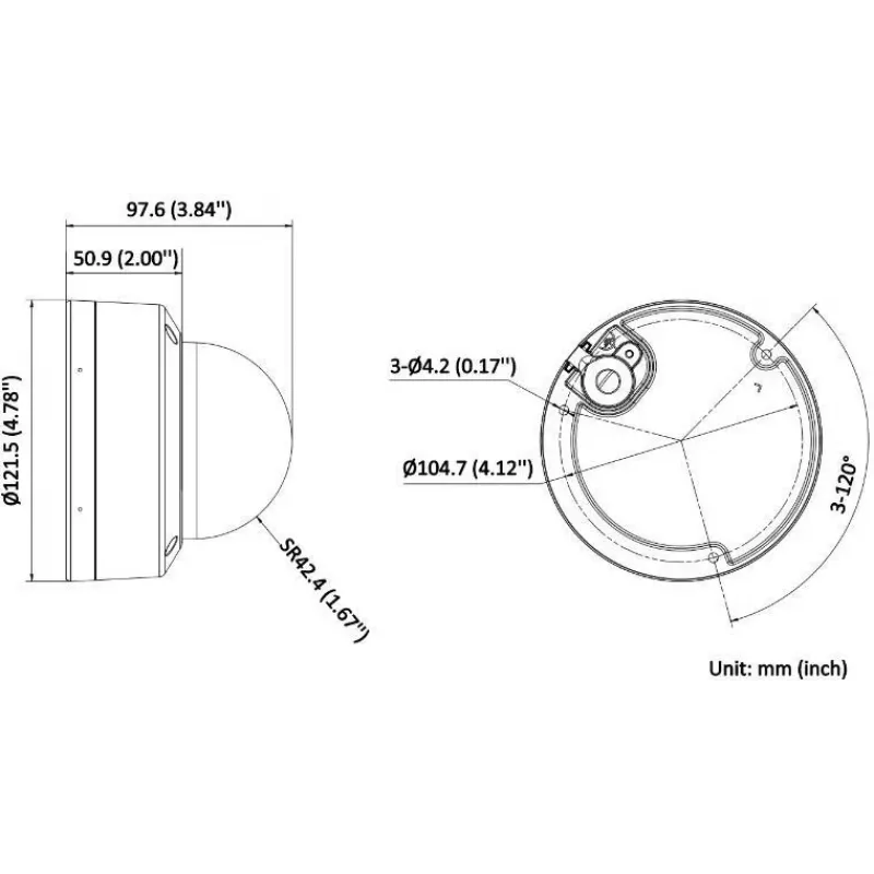 Hikvision DS-2CD1183G2-LIUF 2,8mm Cámara IP tipo domo 8MP