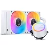 Jonsbo TG-240 refrigeración líquida AiO para CPU, ARGB - 240mm, blanco