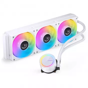Jonsbo TG-360 refrigeración líquida todo en uno para CPU, ARGB - 360mm, blanco