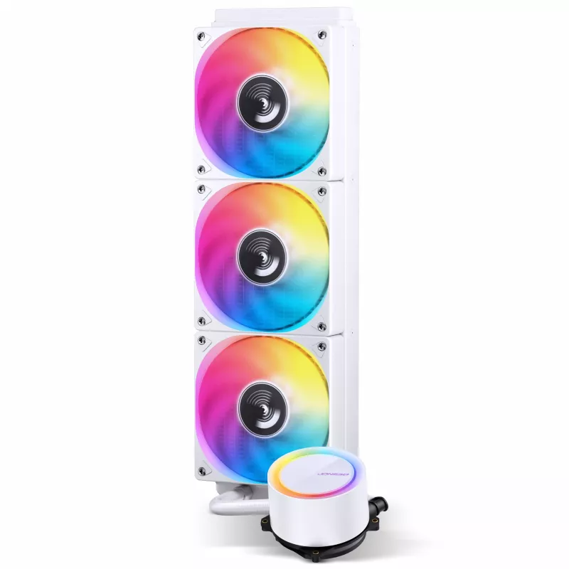 Jonsbo TG-360 refrigeración líquida todo en uno para CPU, ARGB - 360mm, blanco