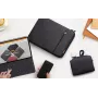 Inateck funda para portátil de 13.3 pulgadas con bolsa para accesorios, negra-gris