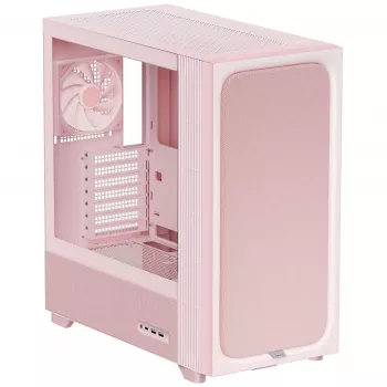TRYX FLOVA F50 Torre Midi, ATX, cristal templado - rosa