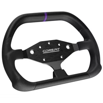 CONSPIT DX320 Volante D-Shape - Grip de Alcantara de 320mm, fibra de carbono, RGB