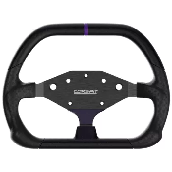 CONSPIT DX320 Volante D-Shape - Grip de Alcantara de 320mm, fibra de carbono, RGB