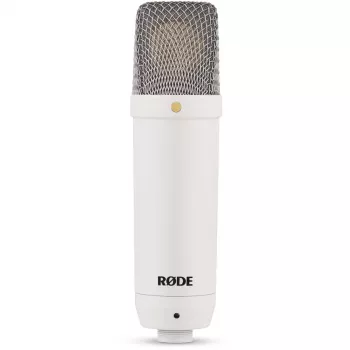 RODE NT1 Signature White - Micrófono de condensador de diafragma grande