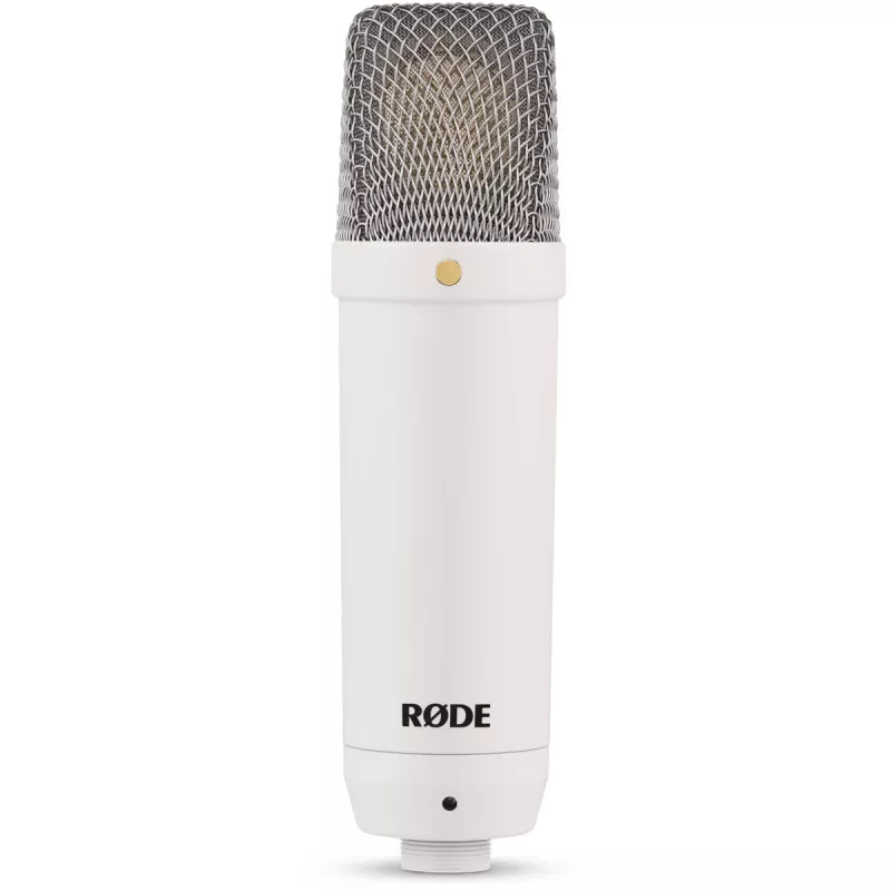 RODE NT1 Signature White - Micrófono de condensador de diafragma grande