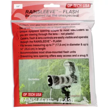 OP/TECH Rain-Sleeve Flash paquete de 2 transparente