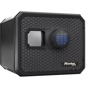 Master Lock Caja fuerte de seguridad resistente al fuego y al agua FPW082FTC, 8.2L, cerradura digital