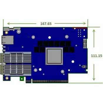 Nvidia BlueField-3 B3220L E-Series FHHL SuperNIC unidad de procesamiento de datos