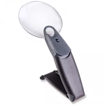 Carson FH-25 lupa FreeHand 2,5x con iluminación LED, negra