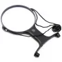 Carson HF-66 MagniFree lámpara con lupa LED con cuello de cisne flexible, aumento 2x/5x, lente de 13 cm, iluminación LED, negra