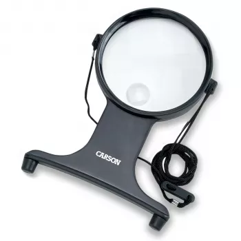 Carson HF-25 MagniFree lámpara con lupa LED 2x/5x 11cm negra