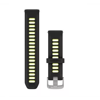 Garmin Quick Release correa 20 mm silicona negro/amarillo (010-11251-B6)