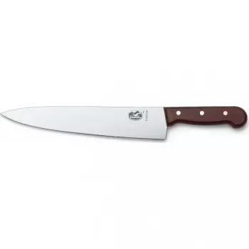 Victorinox Wood cuchillo de cocina 22 cm, hoja de acero inoxidable, mango de madera, marrón (5.2000.22G)