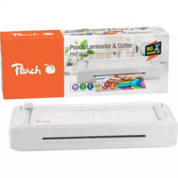 Peach 511189 3en1 PBP351 plastificadora A4 plastificadora en caliente y en frío con cortapapeles y redondeador de esquinas