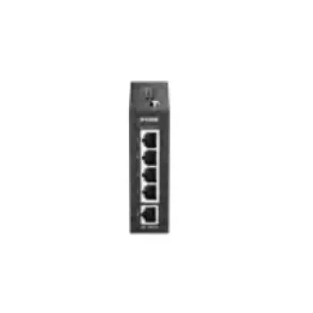 D-Link DIS-100E-05 switch Ethernet industrial no gestionado, 5x 10/100Base-TX, montaje en carril DIN, IP30