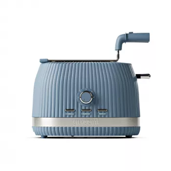 Guzzini Sous Chef tostadora con pinzas plegables para 2 rebanadas, azul marino