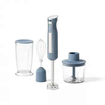 Guzzini Sous Chef batidora de mano con accesorios, azul marino (148400210)