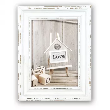 ZEP Rivoli Marco de fotos individual de madera blanco 10x15 cm rectangular SY946W