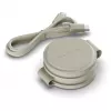 Cargador inalámbrico Satechi OntheGo 3 en 1 con Qi2, arena, 15W, ST-QTG31W