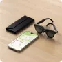 Satechi estuche para gafas FindAll de cuero vegano negro