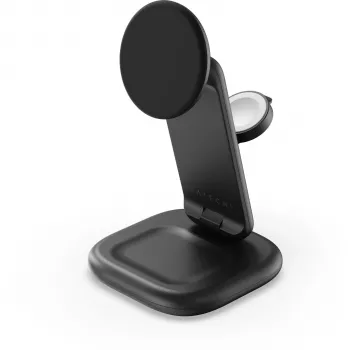 Satechi 3-in-1 Qi2 25W soporte de carga plegable - Space Black